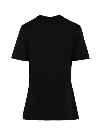 Shop Versace Crew-neck Cottont-shirt In Black