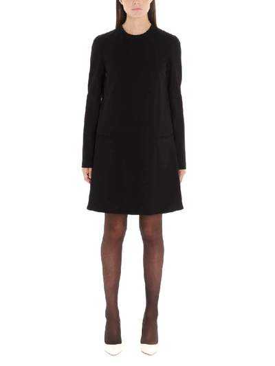 Shop Sara Battaglia Dress In Black