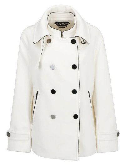 Shop Tom Ford Jacket In Chalk