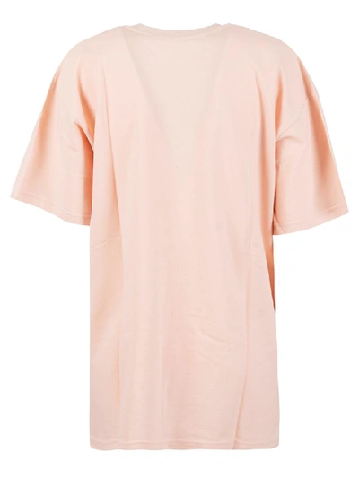 Shop Alberta Ferretti Help Me Oversized T-shirt In Light Pink