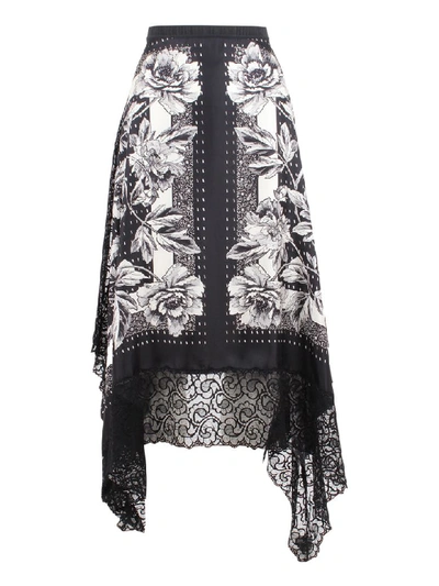 Shop Antonio Marras Silk Skirt In Black