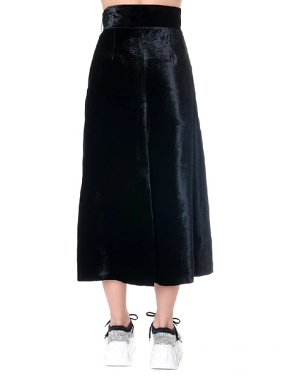 Shop Miu Miu Black Velvet Short Crystal Dress