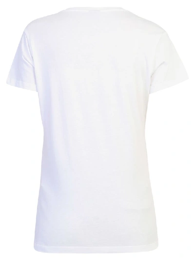 Shop Pinko Embellished T-shirt In White