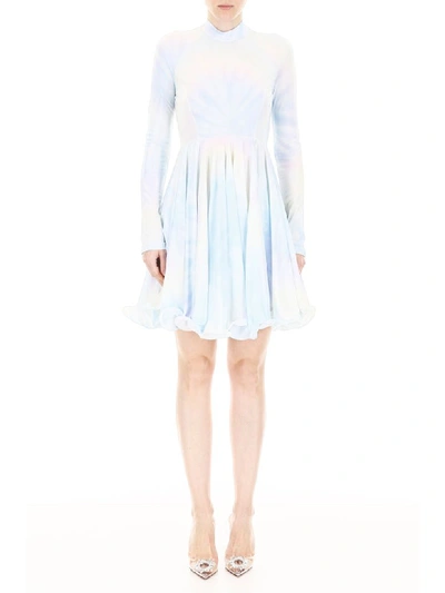 Shop Stella Mccartney Tie-dye Dress In Multicolor Blue (white)