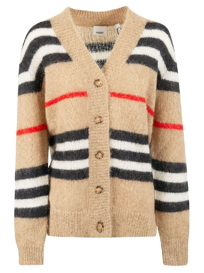 Shop Burberry Gamtoos Cardigan In Archive Beige