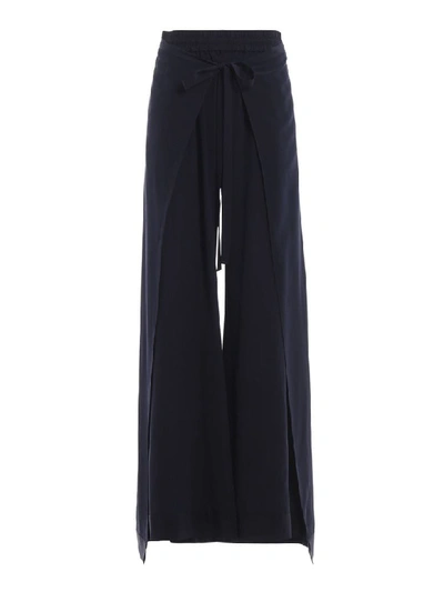 Shop Chloé Trousers In Stormy Night