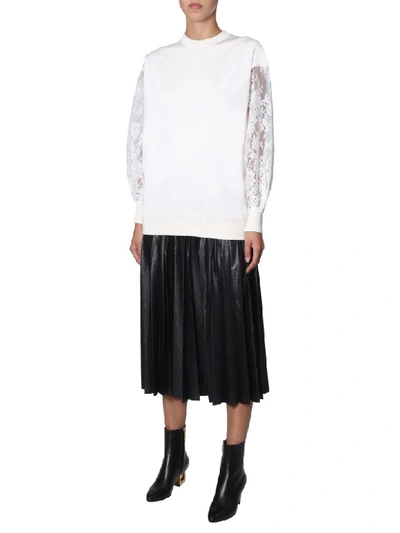 Shop Givenchy Oversize Fit Shirt In Bianco