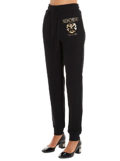 Shop Moschino Pants In Black