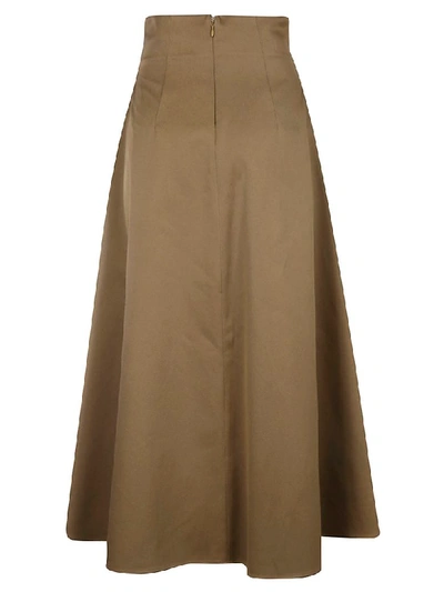 Shop Valentino Ayame Skirt In Brown