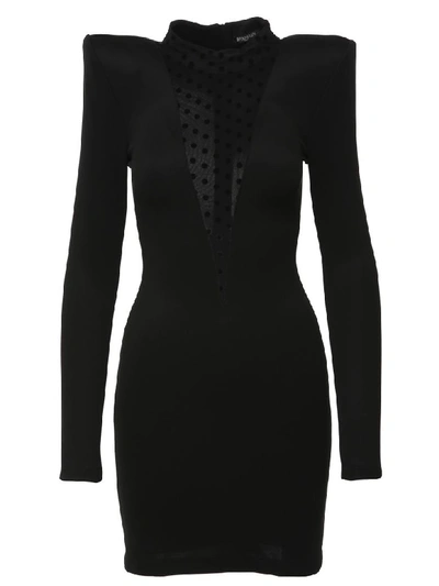 Shop Balmain Paris Dress In Black