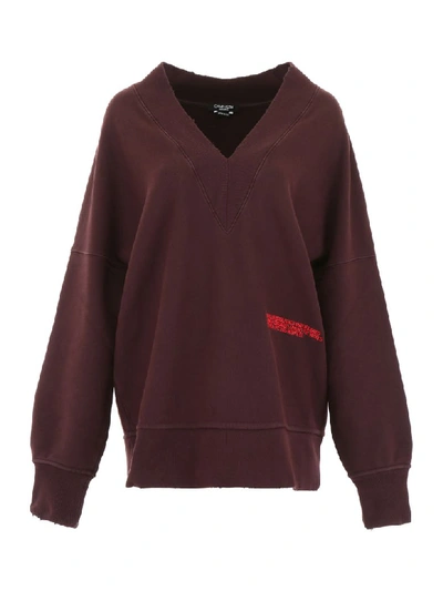 Shop Calvin Klein Oversized Sweatshirt In Arcadia (purple)