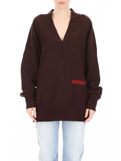 Shop Calvin Klein Oversized Sweatshirt In Arcadia (purple)