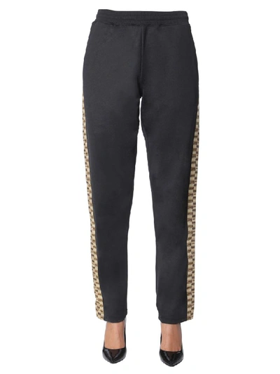 Shop Moschino Wide Pants In Nero