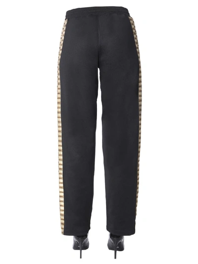 Shop Moschino Wide Pants In Nero