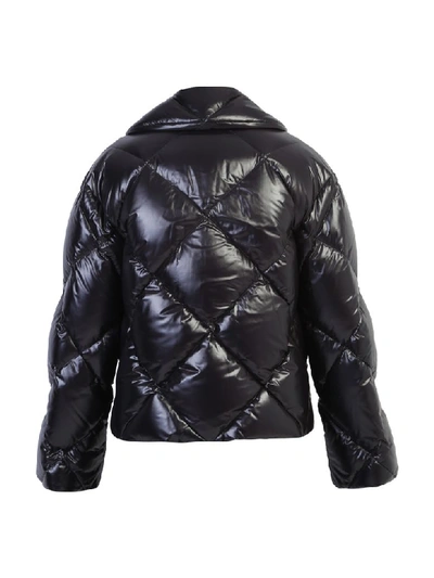 Shop Balmain Padded Jacket In Black