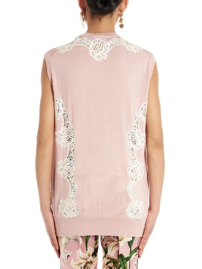 Shop Dolce & Gabbana Vest In Pink