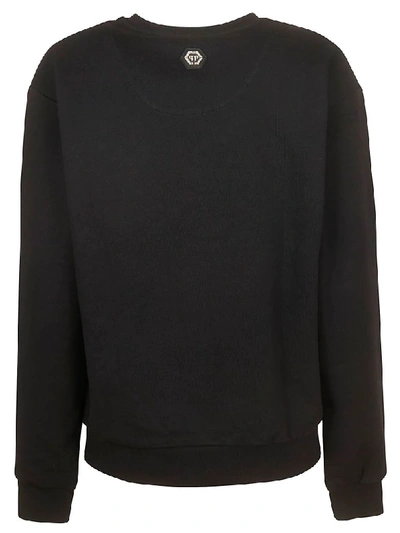 Shop Philipp Plein Crystal Embellished Sweatshirt In Black
