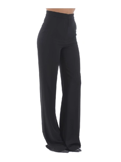 Shop Manuel Ritz Pantaloni Palazzo  In Cady In Nero