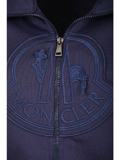 Shop Moncler Sweatshirt In Blu