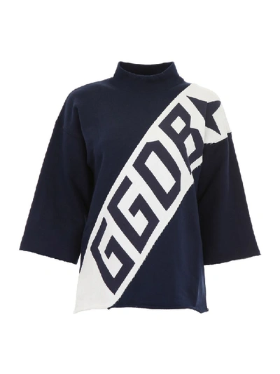 Shop Golden Goose Sarin Sweatshirt In Dark Navy Ggdb (blue)