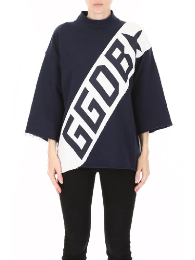 Shop Golden Goose Sarin Sweatshirt In Dark Navy Ggdb (blue)