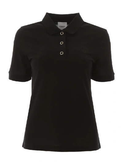 Shop Burberry Malleco Polo Shirt In Black (black)