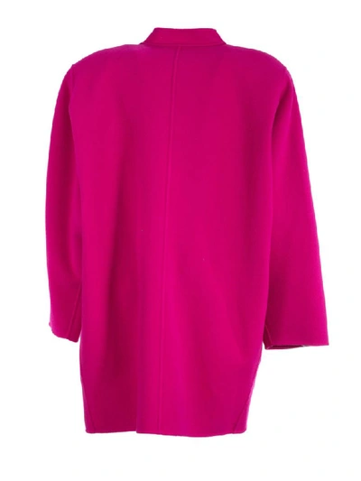 Shop Marc Jacobs Buttoned Coat In Rosa
