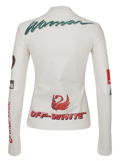 Shop Off-white Multilogo Sporty Top White Multicolor