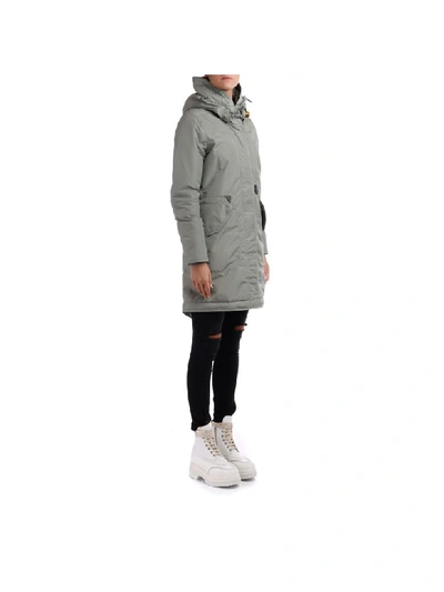 Shop Parajumpers Parka  Tank Aloe Color Base Padded With Down In Nero