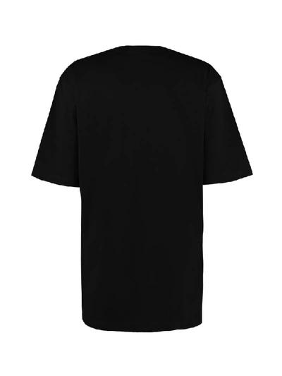 Shop Alexander Mcqueen Gilded Skull Print Cotton T-shirt In Black