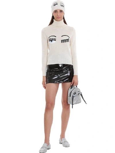 Shop Chiara Ferragni Knitwear In White Wool