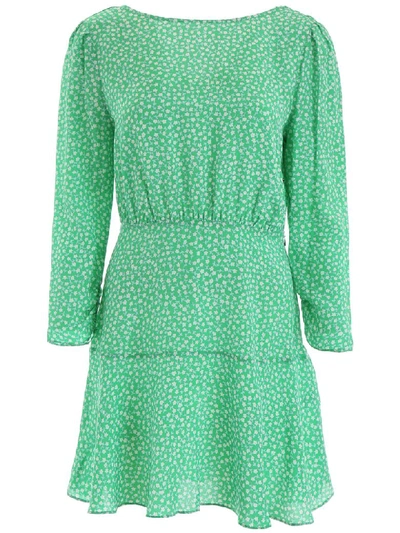Shop Rixo London Kyla Dress In Green Blue (green)