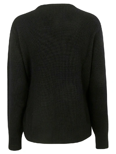 Shop Saverio Palatella Tie Detail Sweater In Black