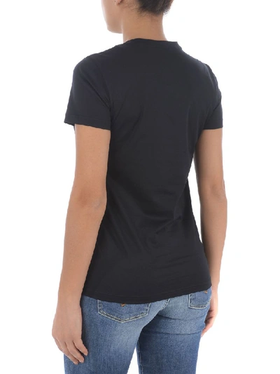 Shop Moncler Short Sleeve T-shirt In Black
