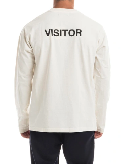 Shop Ambush Visitor L/s T-shirt In White Whte