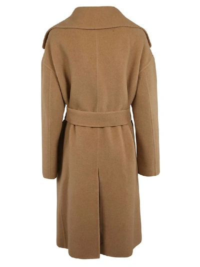 Shop N°21 Tie Waist Coat In Brown