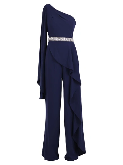 Shop Alice And Olivia Venita Jumpsuit In Blue