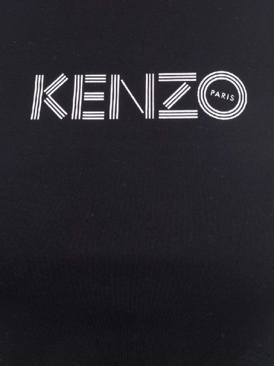 Shop Kenzo Logo Print Tank Top In Black