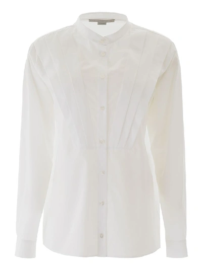 Shop Stella Mccartney Pleated Shirt In Pure White (white)