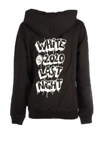 Shop Off-white Markers Regular Hoodie In Black White