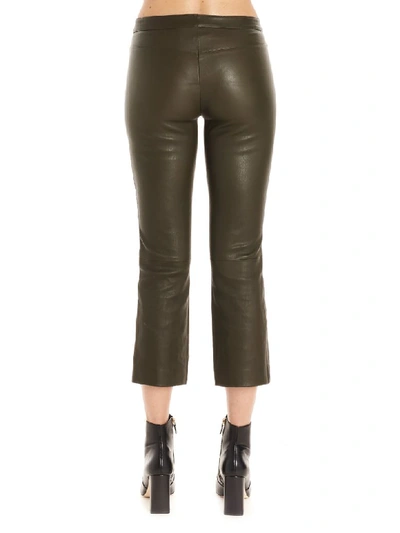 Shop Theory Crop Bristol Pants In Green