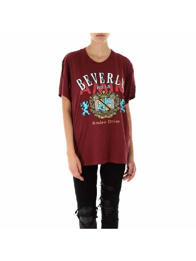 Shop Amiri Beverly Hills Tee T-shirt In Red