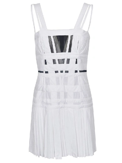 Shop Giovanni Bedin Tulle Tank Strap Mini Dress In White
