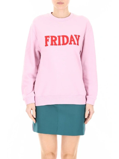 Shop Alberta Ferretti Friday Sweatshirt In Pink (pink)