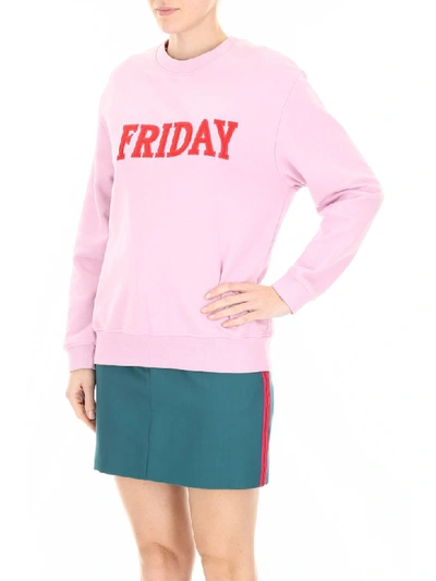 Shop Alberta Ferretti Friday Sweatshirt In Pink (pink)