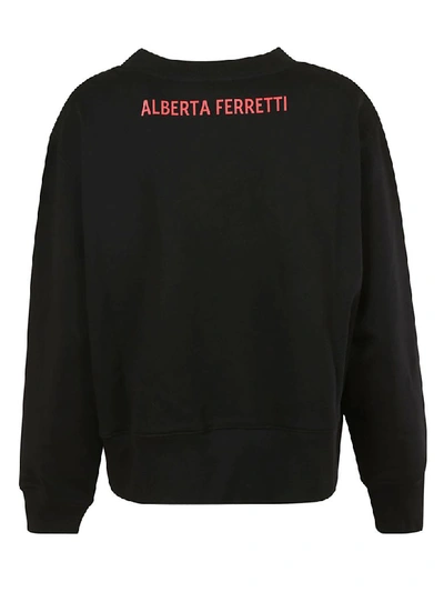 Shop Alberta Ferretti Topo Gigio Sweatshirt In Black