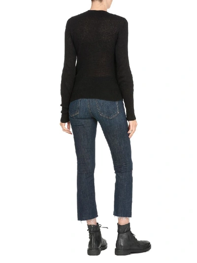 Shop Andrea Ya'aqov Cashmere And Silk Sweater In Black