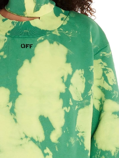 Shop Off-white Sweatshirt In Green