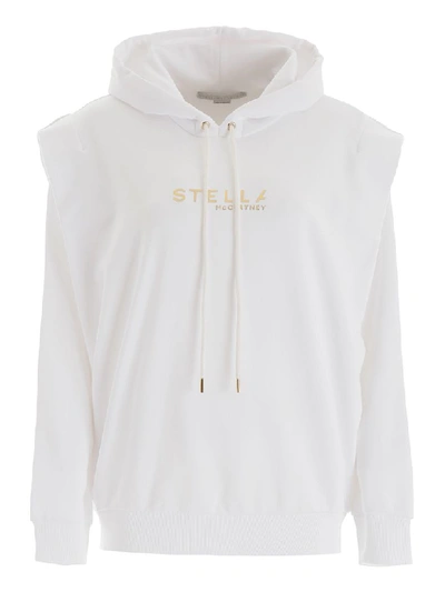 Shop Stella Mccartney New Logo Hoodie In Pure White (white)