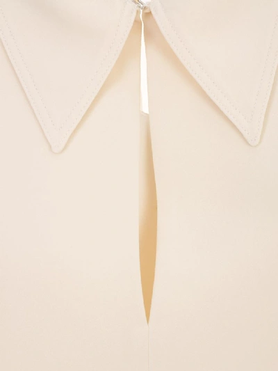 Shop Theory Yoke Shirt L/s W/plastron In Ivory